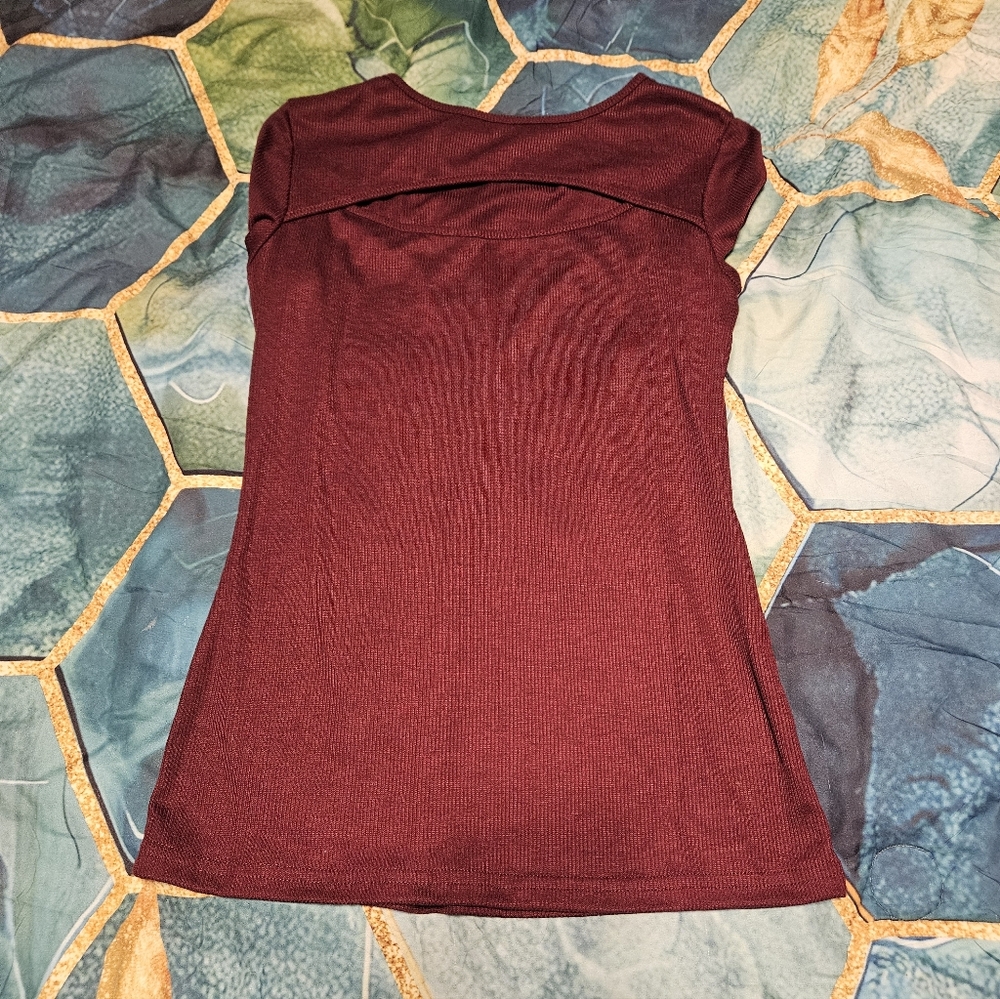 New Maroon Shein Top